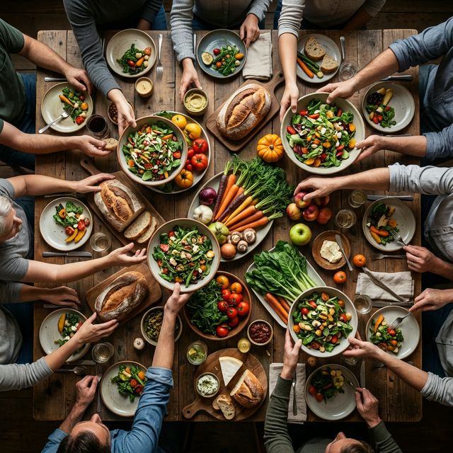 Compartilhando alimentos